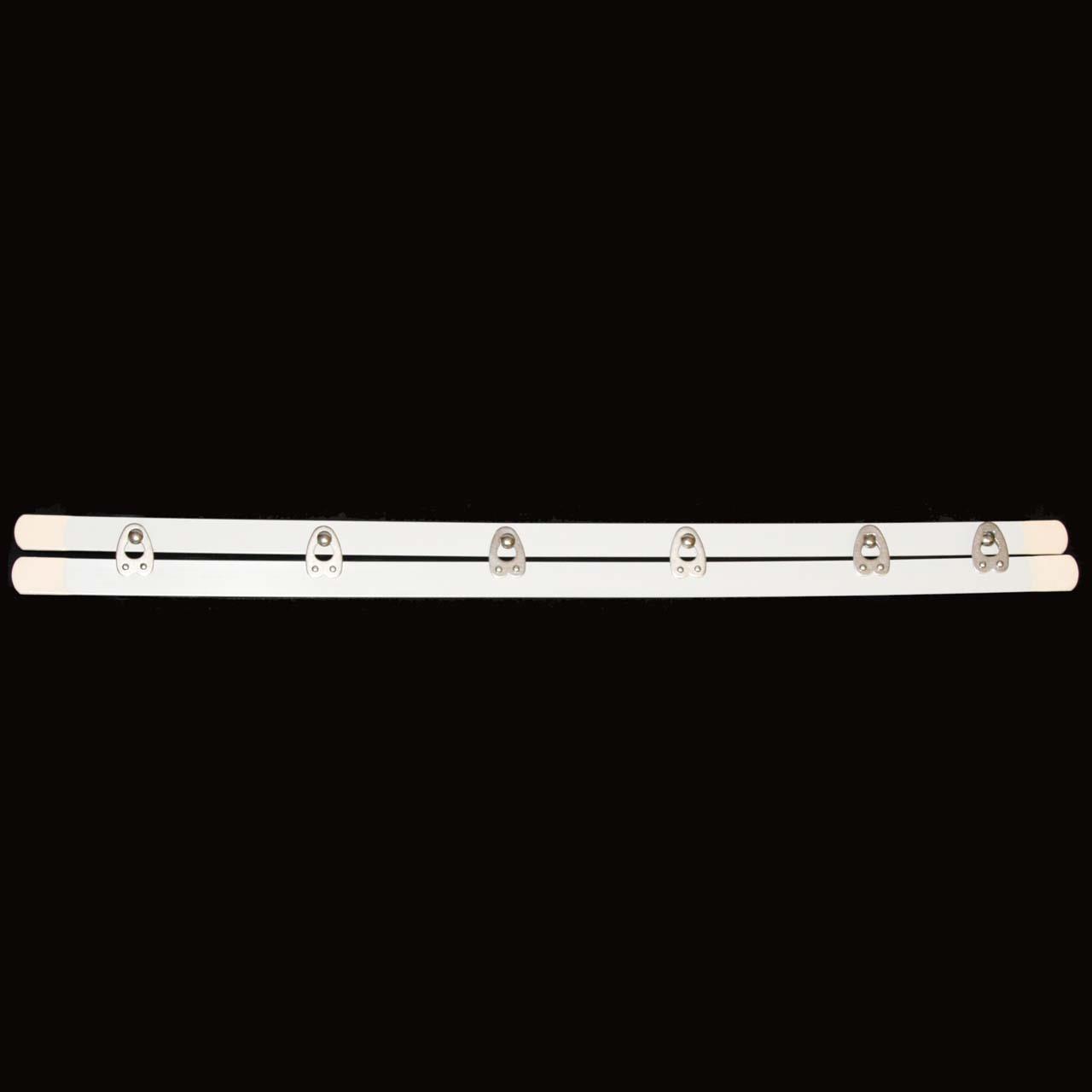 Miederschließe - Weiß, 36 cm, 6 Verschlüsse