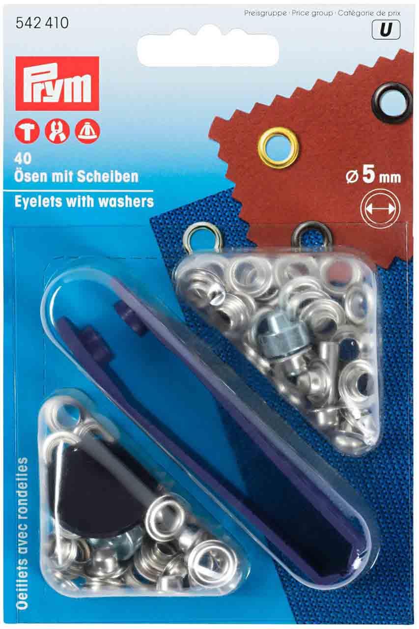 Prym Ösen mit Scheiben 5 mm