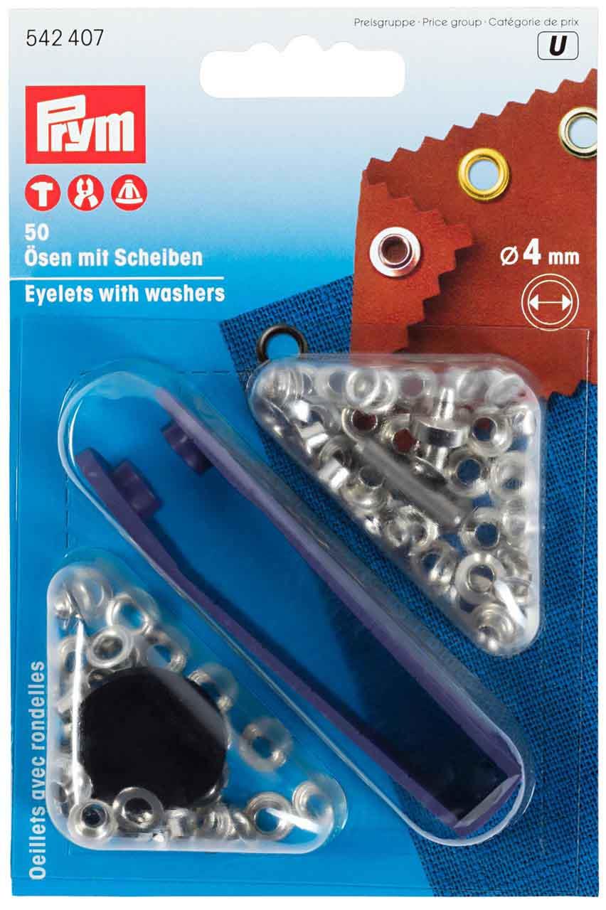 Prym Ösen mit Scheiben 4 mm