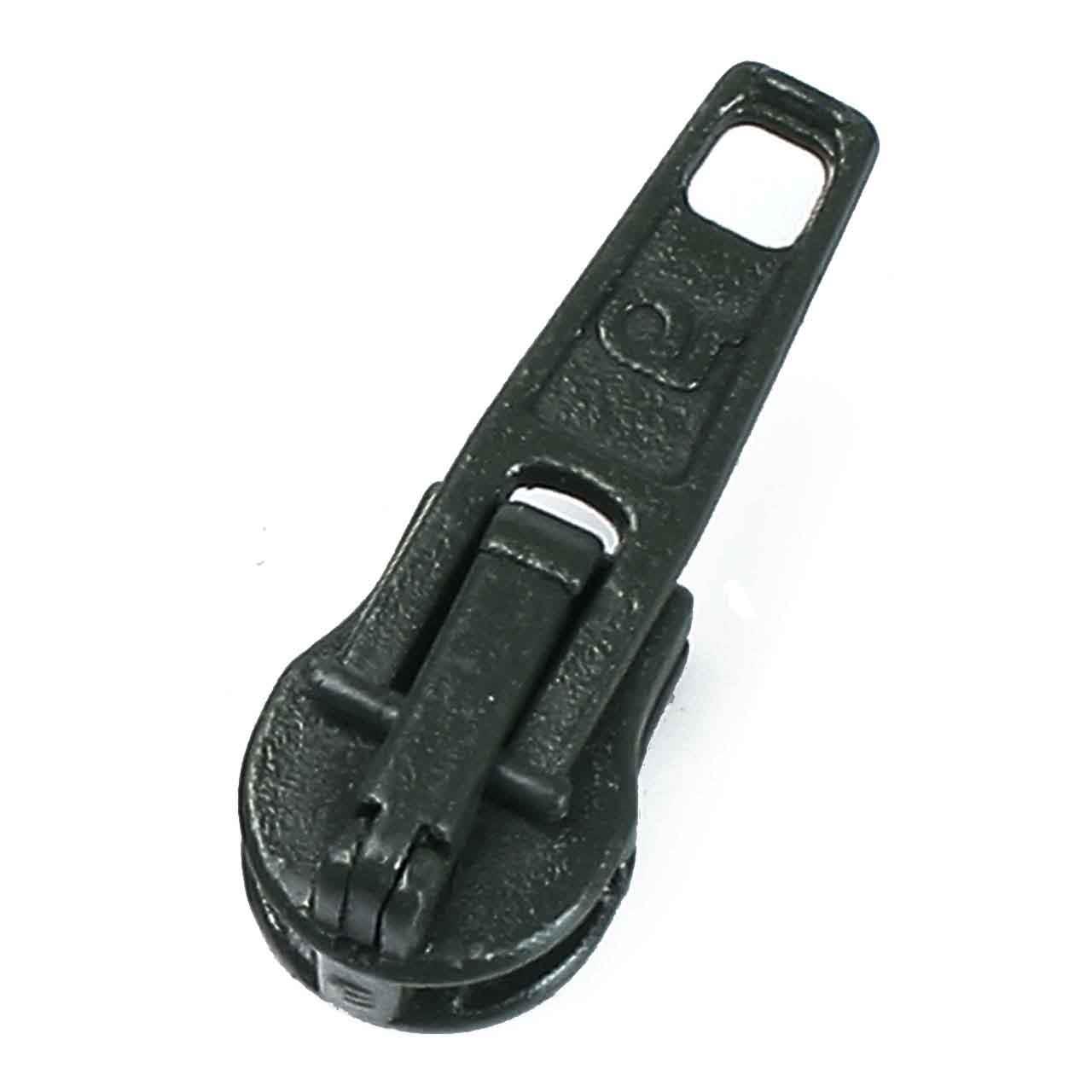 Automatic zipper slider, olive