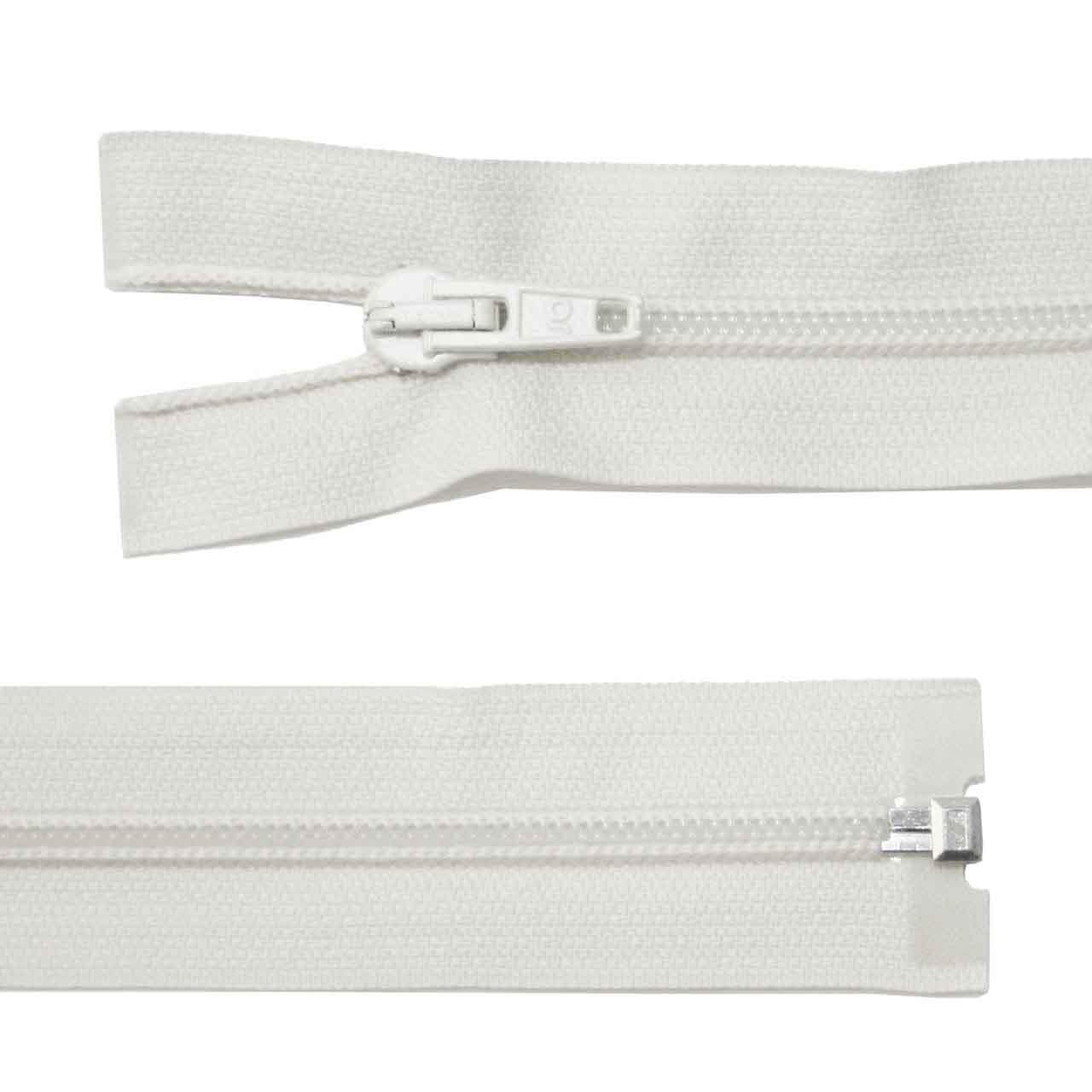 RV, Kunststoff, teilbar, Weiß, 65 cm RV, Kunststoff, teilbar, Weiß, 65 cm