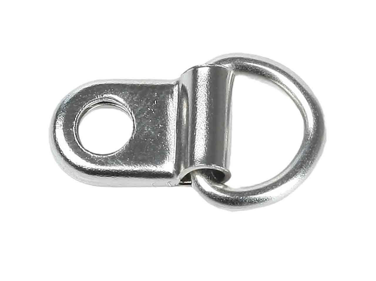 D-ring ti rivet on, 10 x 5 x 2 mm