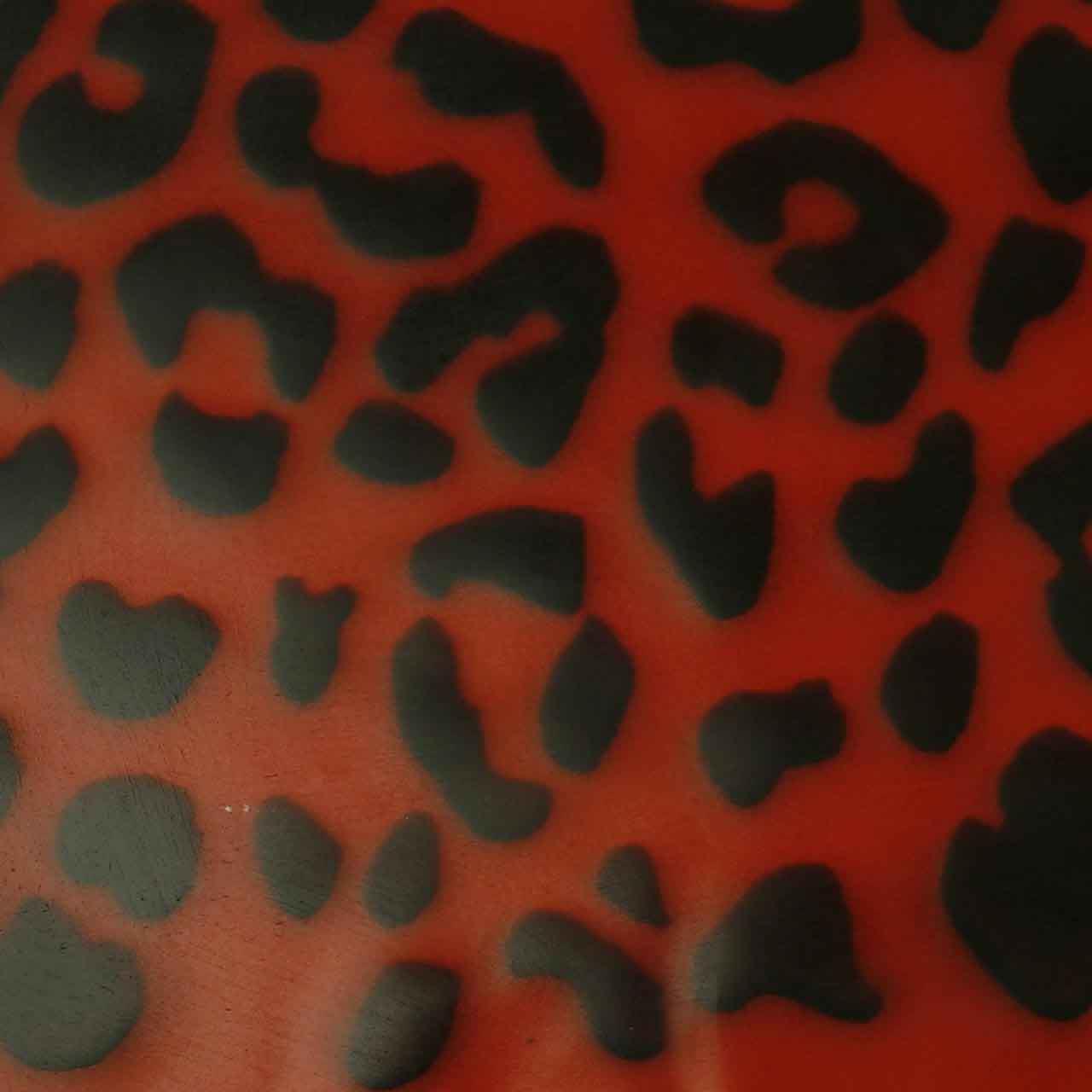 Strukturlatex: Leopard Rot Strukturlatex: Leopard Rot