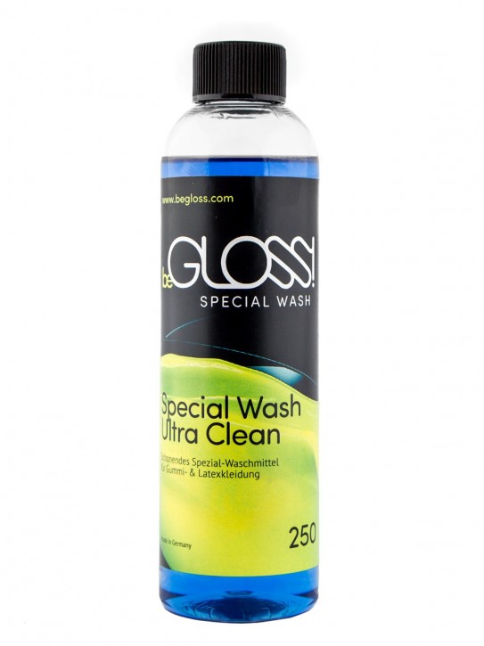 beGLOSS - Special Wash & Ultra Clean 250 ML - Schonendes Spezial - Waschmittel für Gummi & Latex Kleidung