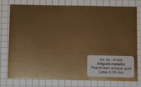 Latex Meterware Metallic Altgold, 92 cm breit, 0,5 mm